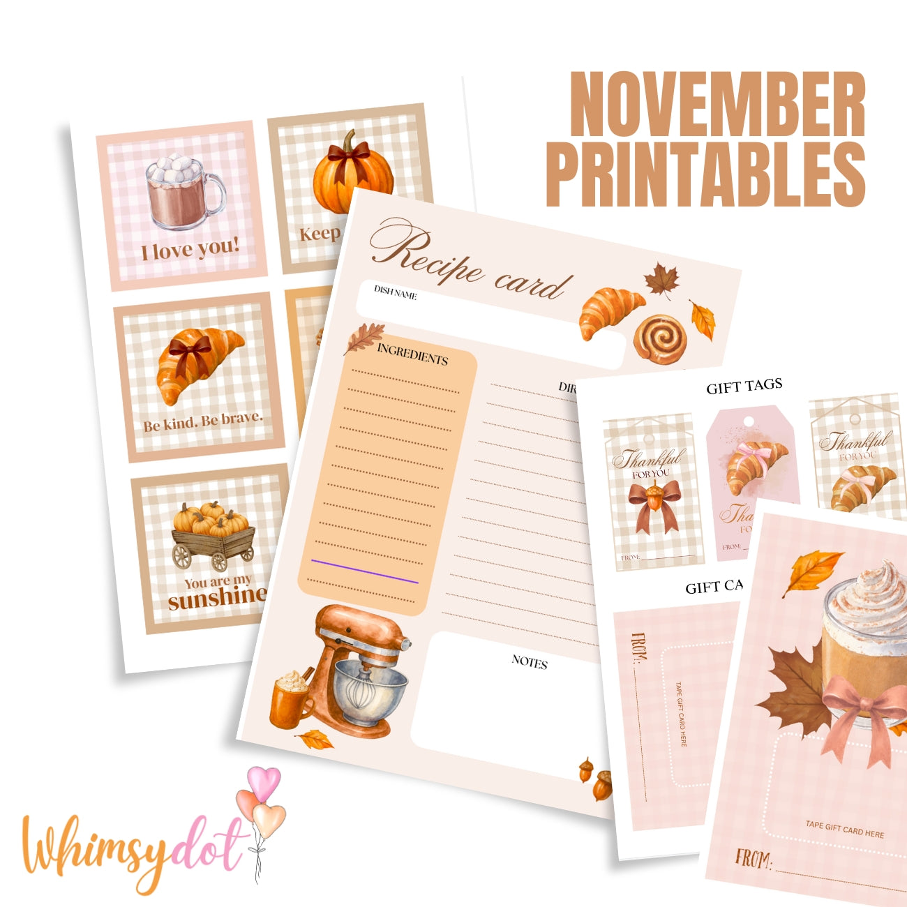 Printed & Shipped  - NOVEMBER THANKSGIVING