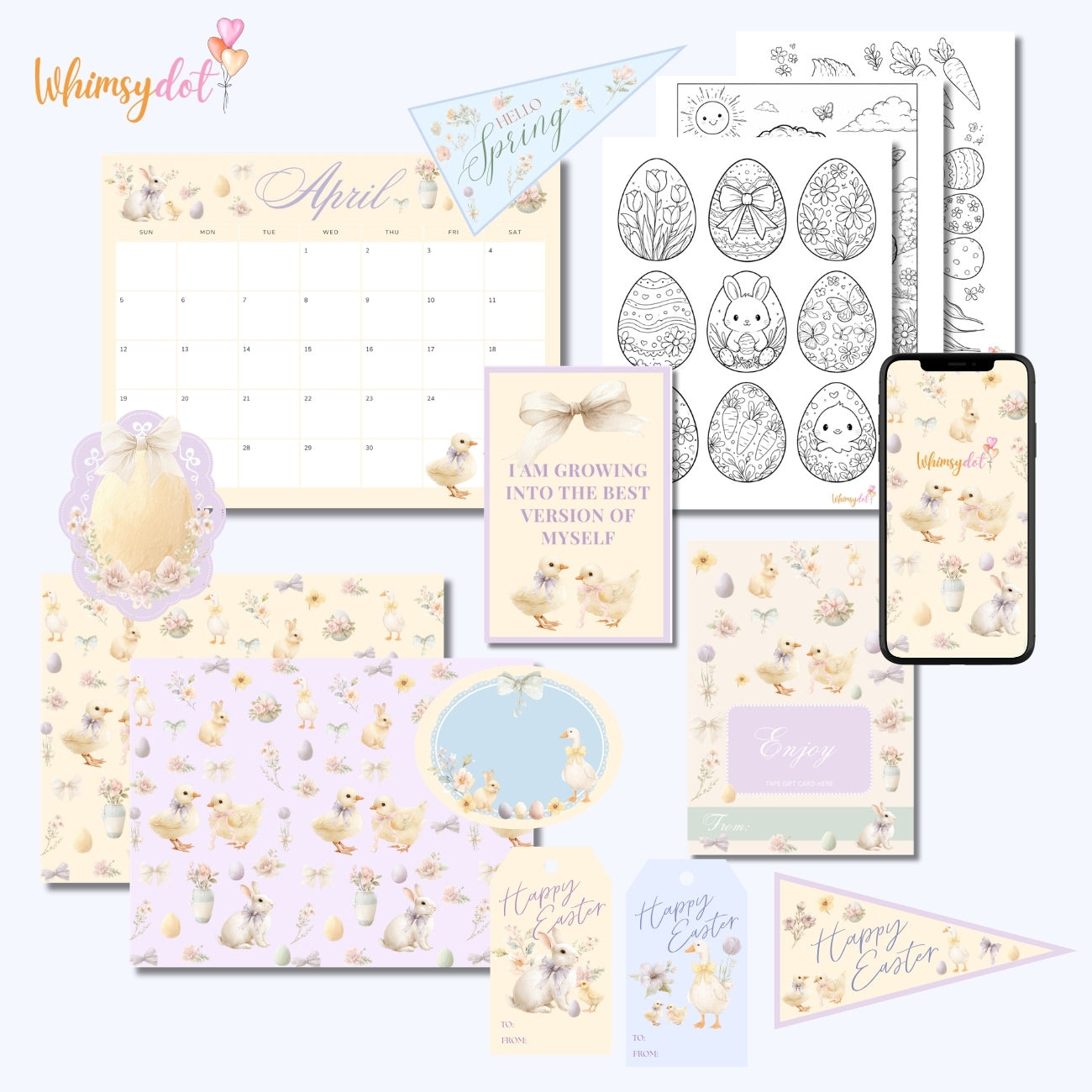 April Digital Printables