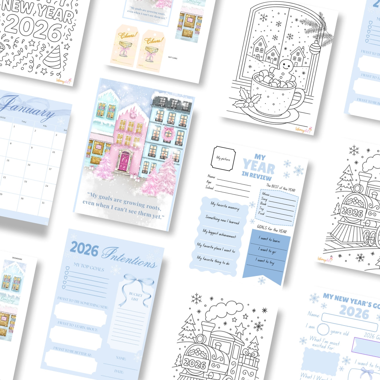 January Digital Printables