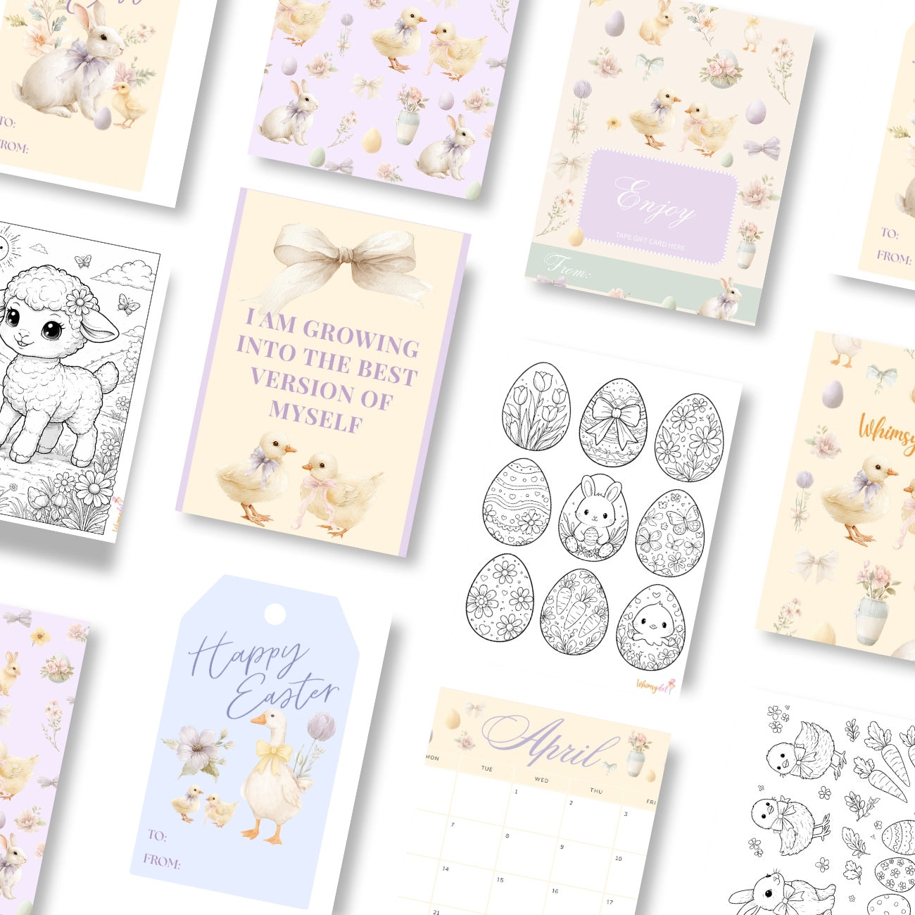 April Digital Printables