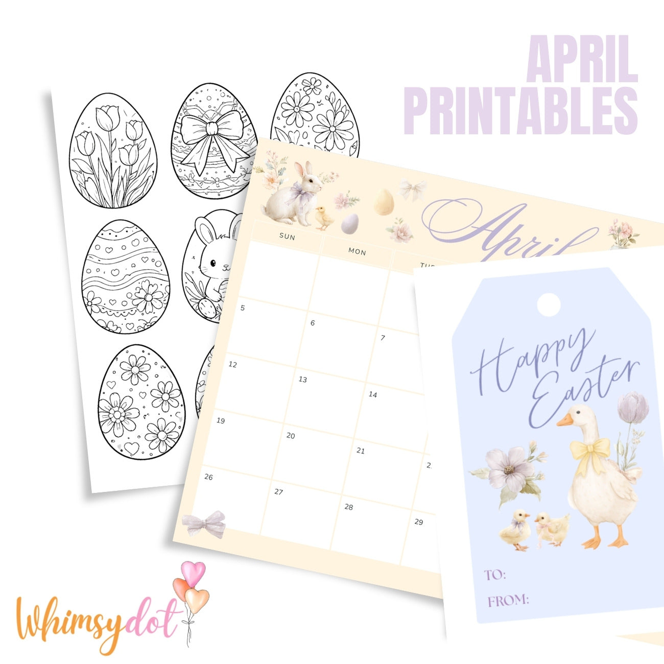 April Digital Printables