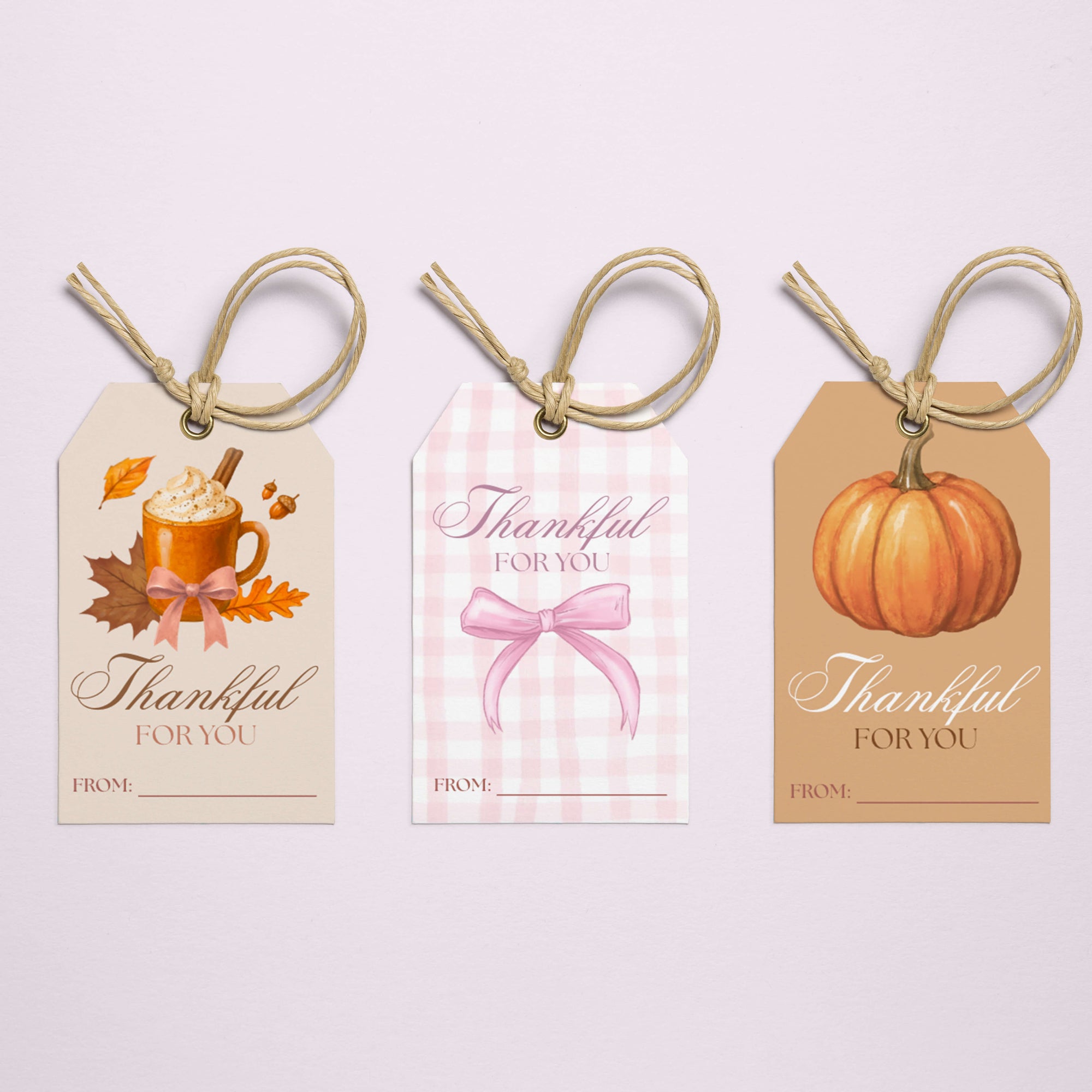 GIFT CARD THANKFUL THEME - set of three