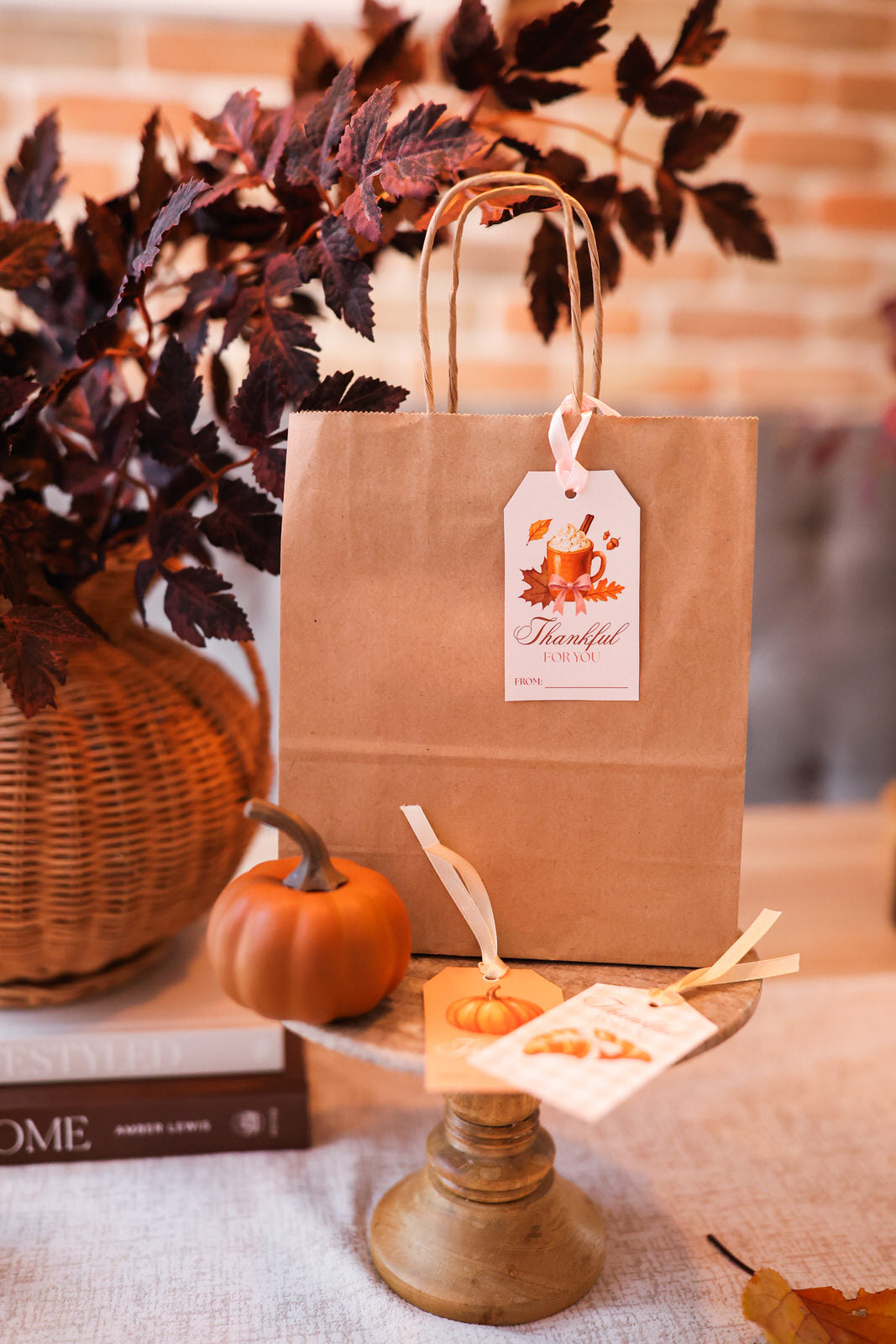 GIFT CARD THANKFUL THEME - set of three