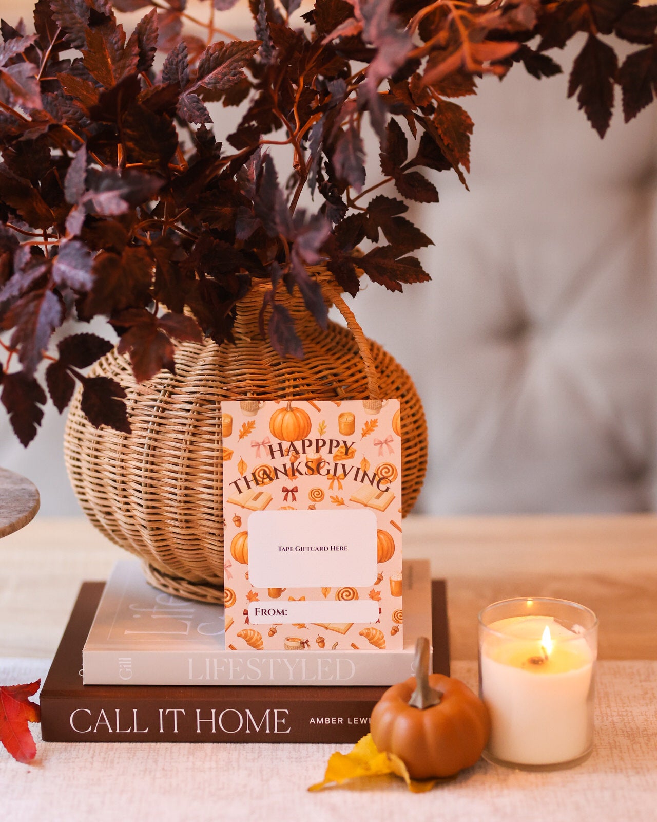 Gift Card Holder - Happy Thanksgiving