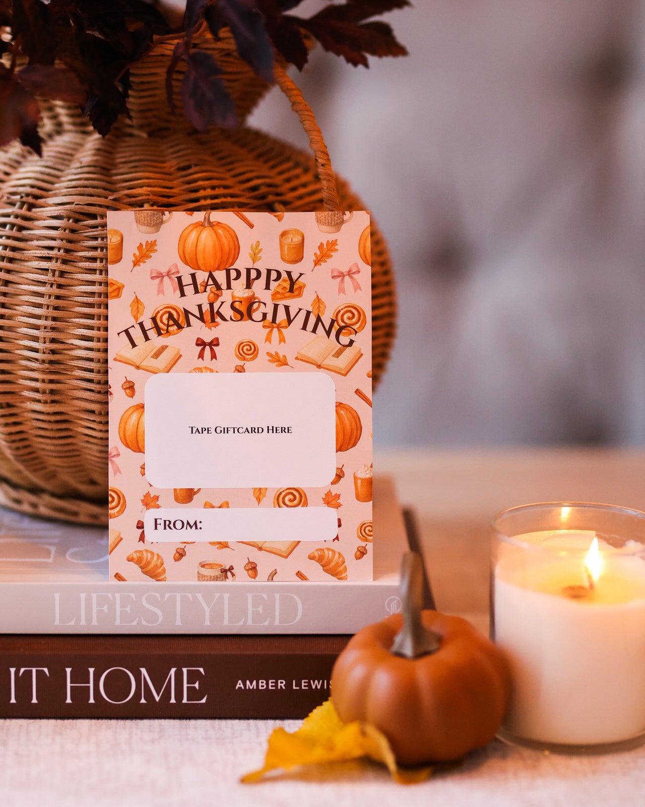 Gift Card Holder - Happy Thanksgiving