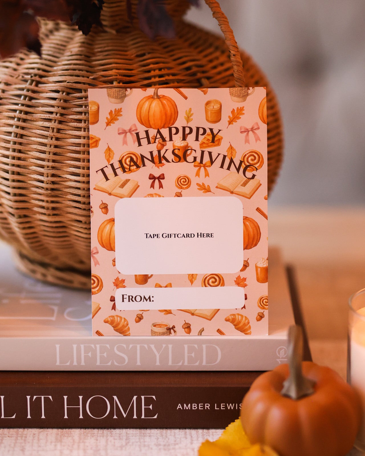 Gift Card Holder - Happy Thanksgiving