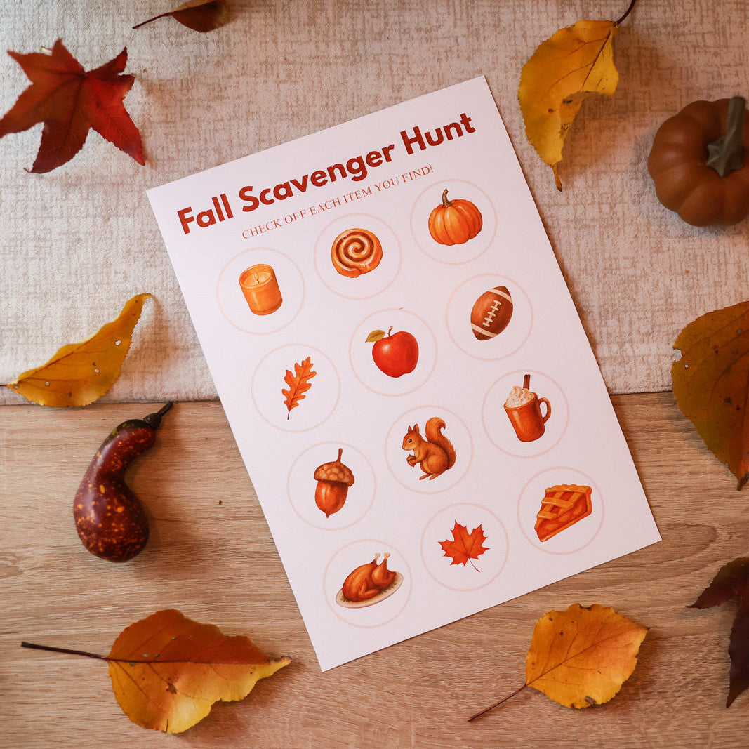 Fall Scavenger Hunt – Printable Activity (8.5x11)