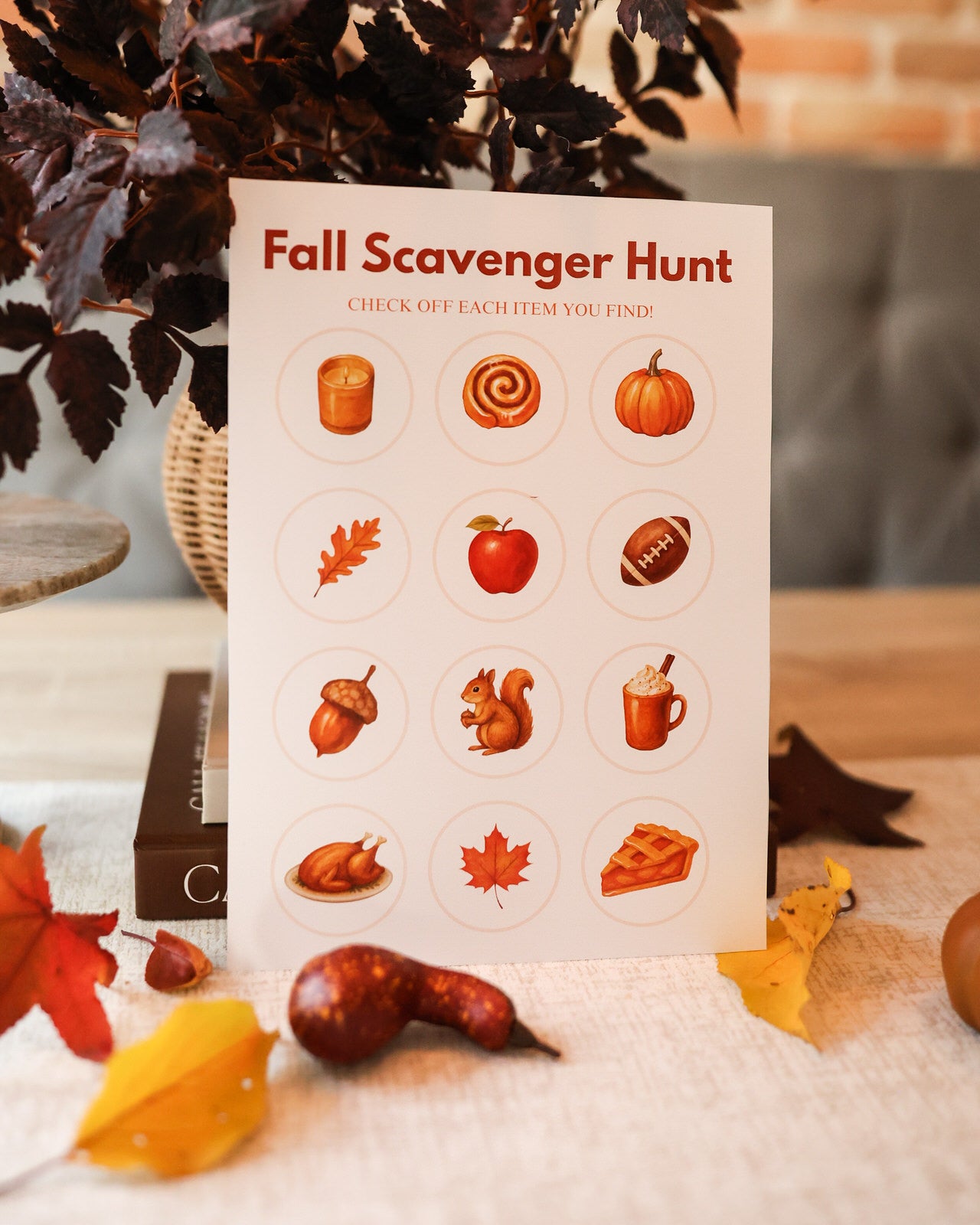 Fall Scavenger Hunt – Printable Activity (8.5x11)
