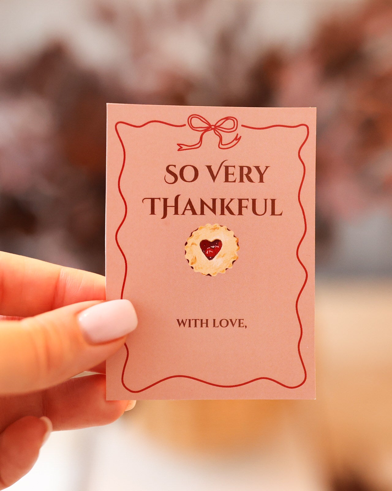 Gift Card - So Very Thankful Cookie Theme