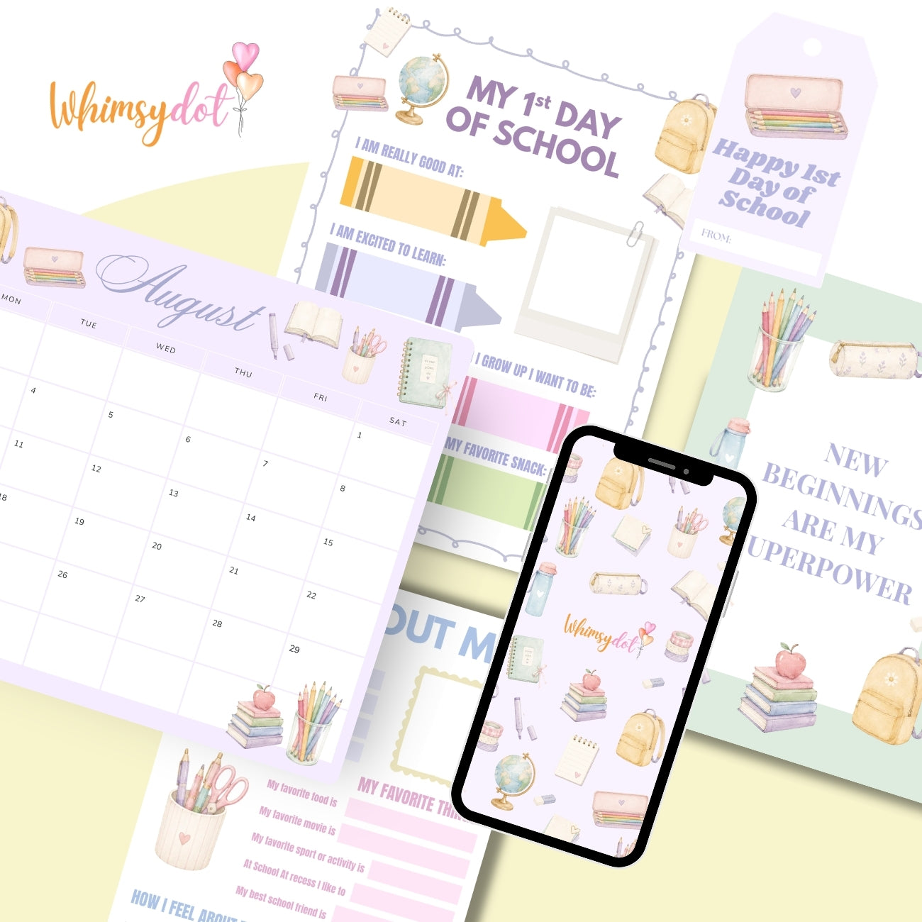August Digital Printables