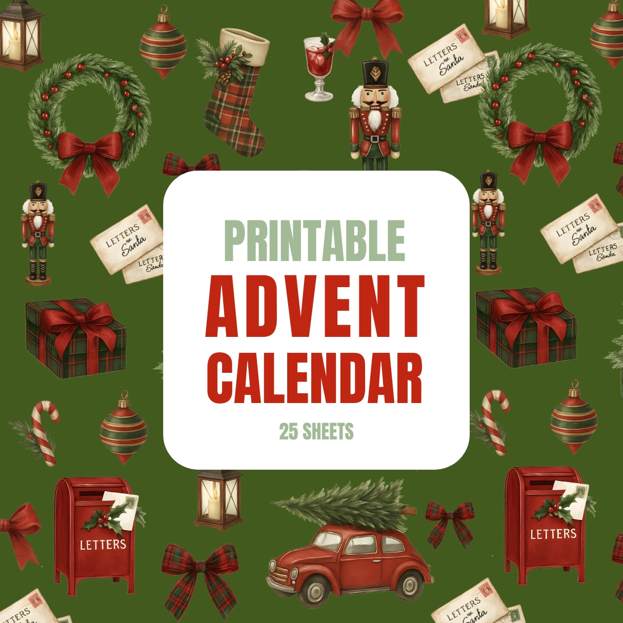 24 Days of Christmas Joy – Printable Advent Calendar