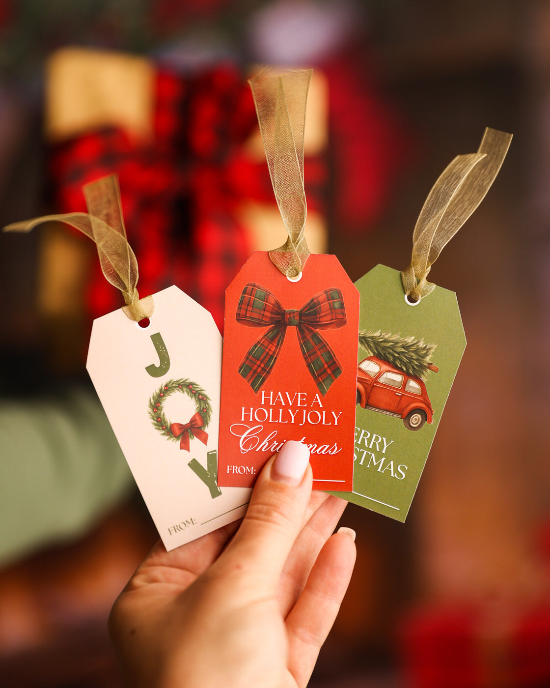 Gift Card Set of 3 - Cozy Christmas Tags