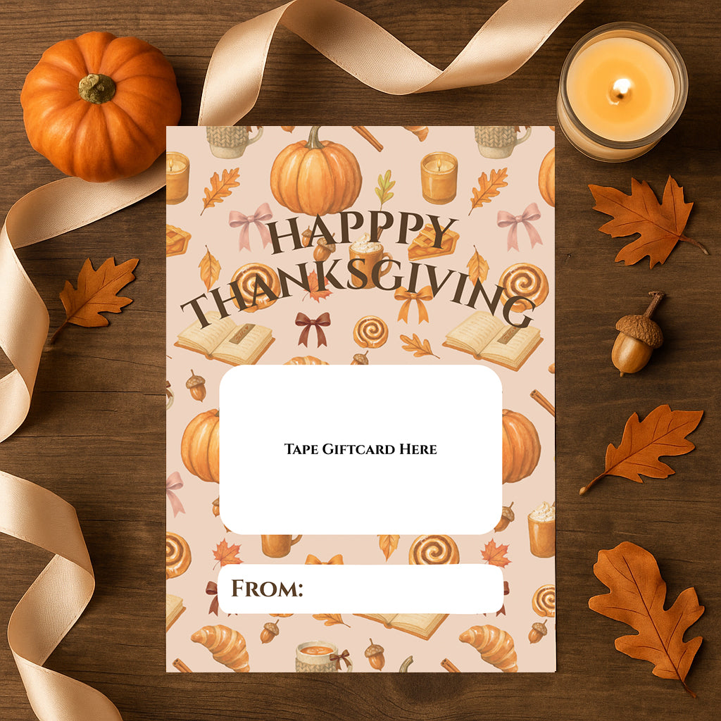 Gift Card Holder - Happy Thanksgiving