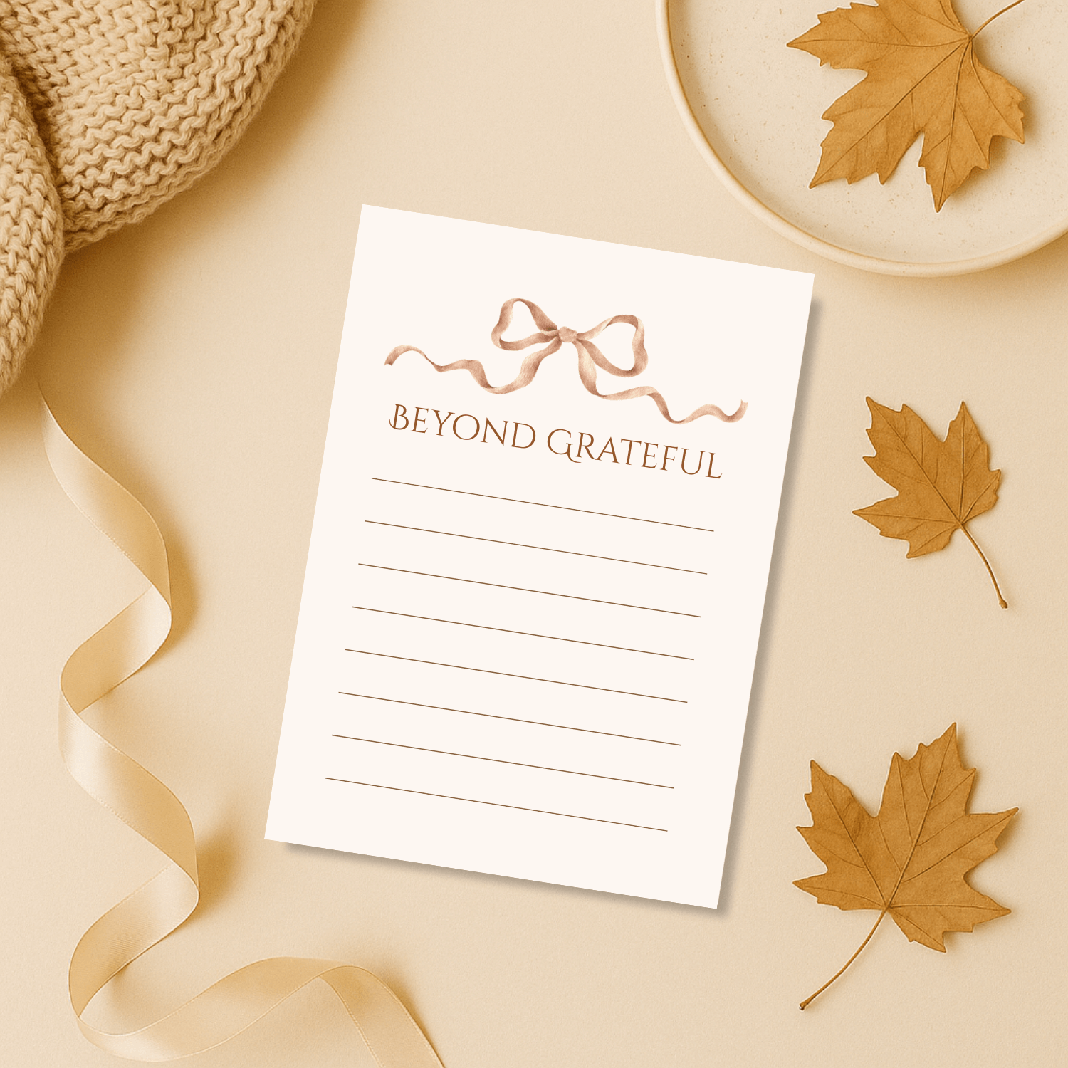 Gratitude List – Beyond Grateful