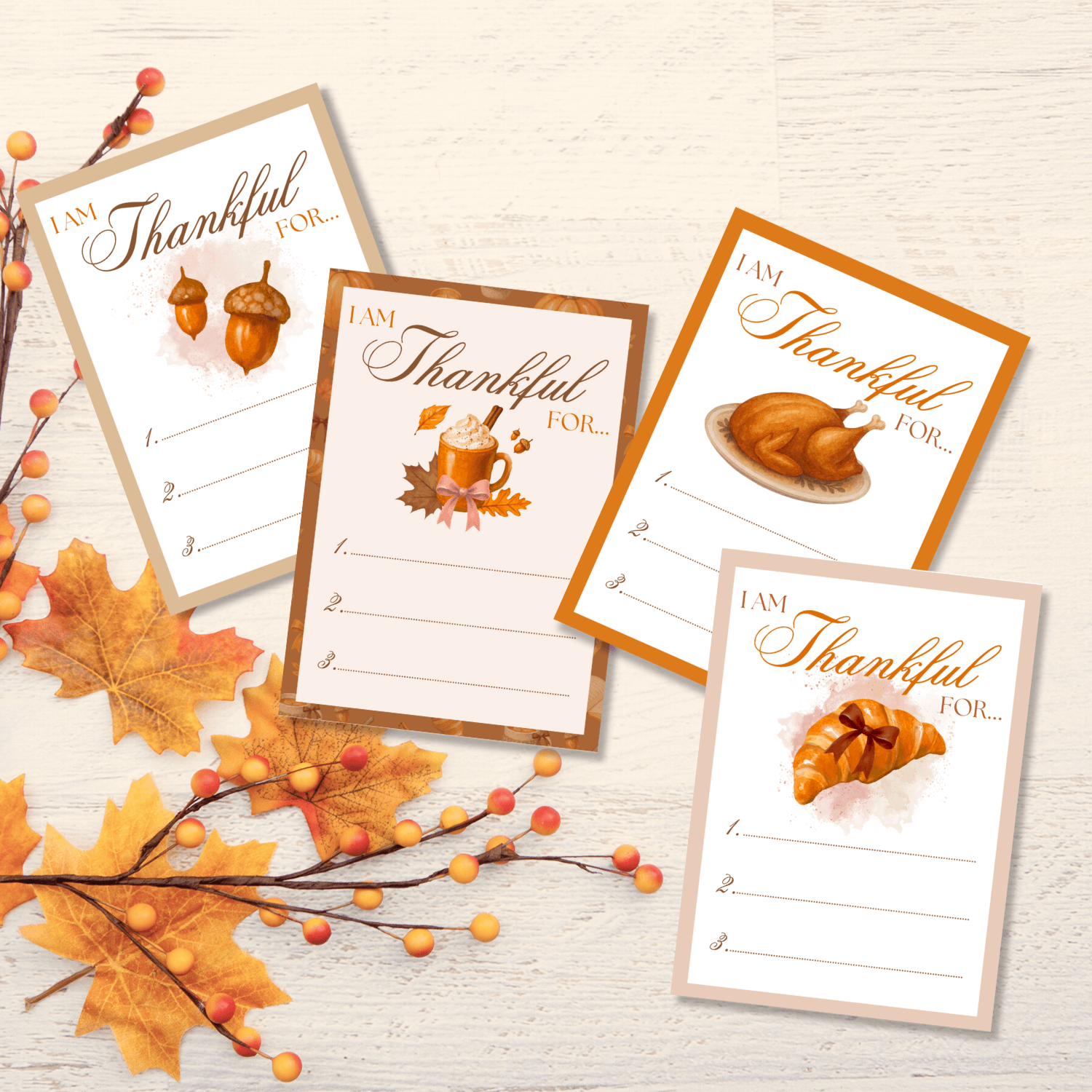 Gratitude List - Set of 4